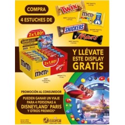 LOTE 4 CHOCOLATES + DISPLAY DE REGALO 133UD 